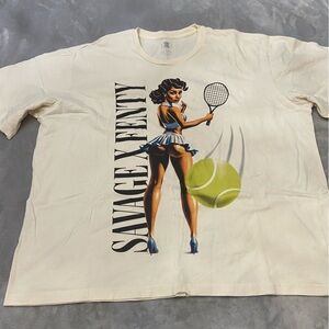 Savage X Fenty Tennis Country Club Girl Graphic Tee 3238